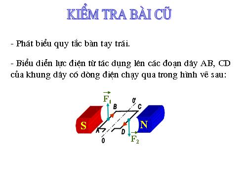 Bài 28. Động cơ điện một chiều