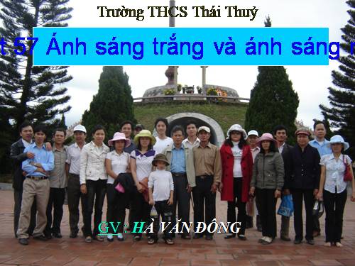 Bài 52. Ánh sáng trắng và ánh sáng màu