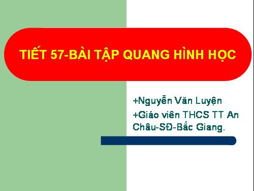 Bài 51. Bài tập quang hình học