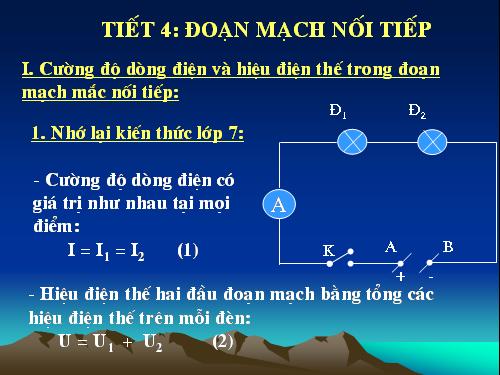 Bài 4. Đoạn mạch nối tiếp