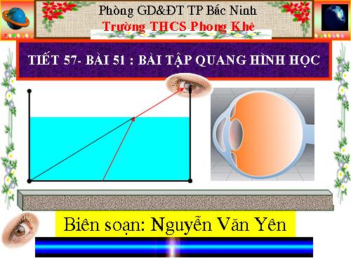 Bài 51. Bài tập quang hình học