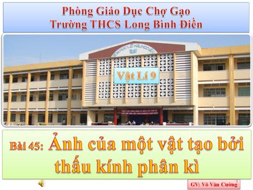 Bài 45. Ảnh của một vật tạo bởi thấu kính phân kì