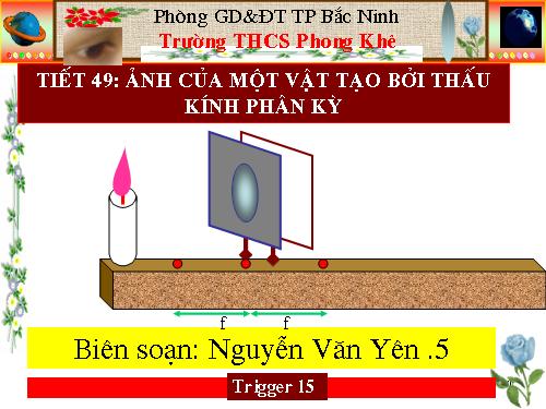 Bài 45. Ảnh của một vật tạo bởi thấu kính phân kì