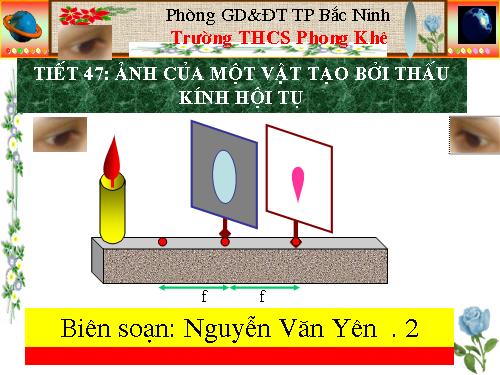 Bài 43. Ảnh của một vật tạo bởi thấu kính hội tụ