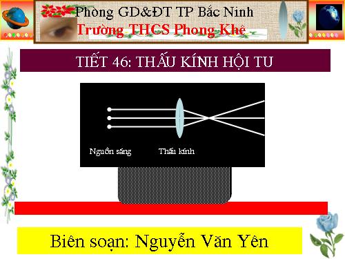 Bài 42. Thấu kính hội tụ