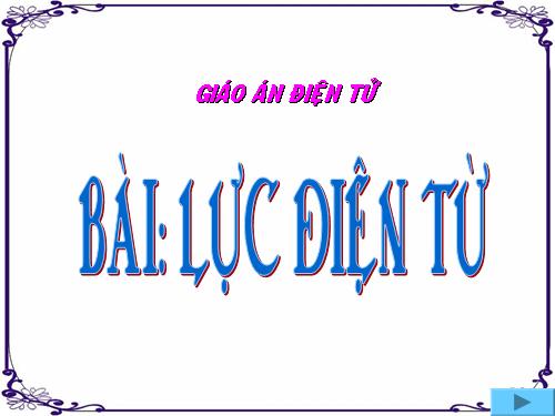 Bài 27. Lực điện từ