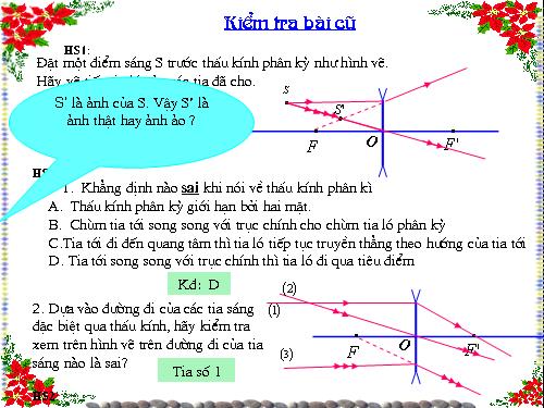 Bài 45. Ảnh của một vật tạo bởi thấu kính phân kì