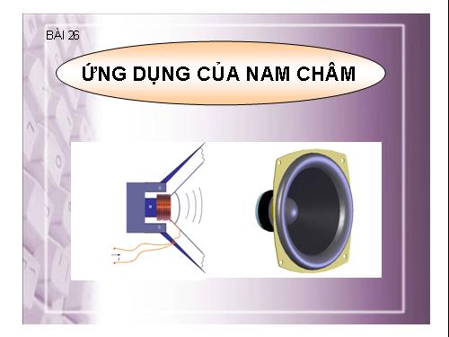 Bài 26. Ứng dụng của nam châm