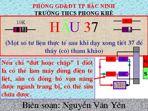 Tiết 37 (Hậu 37)