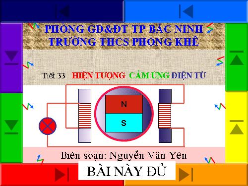 Bài 31. Hiện tượng cảm ứng điện từ