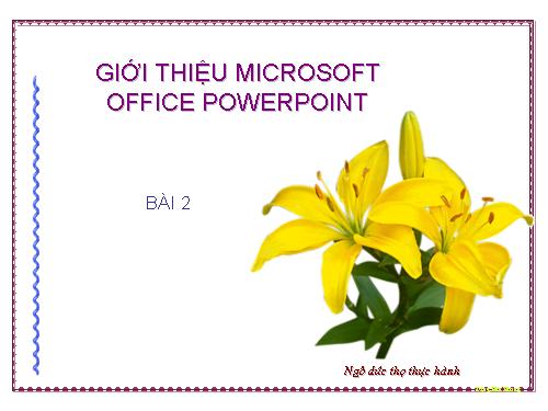 gioi thieu office powerpoint 2003