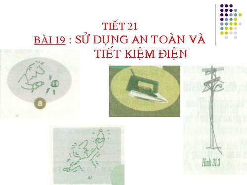 Bài 19. Sử dụng an toàn và tiết kiệm điện