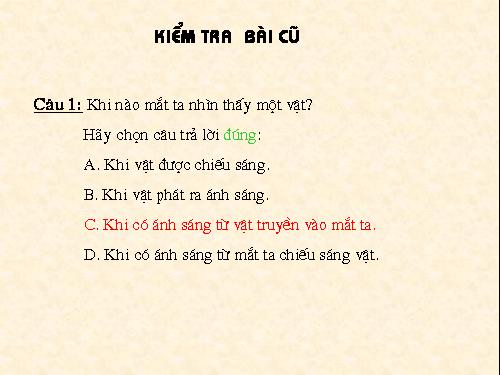 Bài 55. Màu sắc các vật dưới ánh sáng trắng và dưới ánh sáng màu