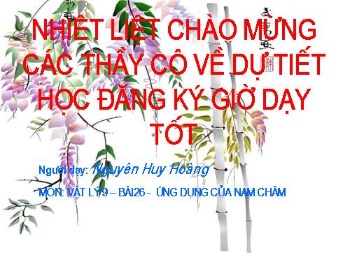 Bài 26. Ứng dụng của nam châm