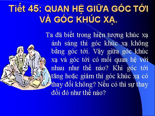 Bài 41. Quan hệ giữa góc tới và góc khúc xạ