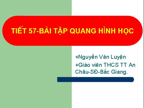 Bài 51. Bài tập quang hình học