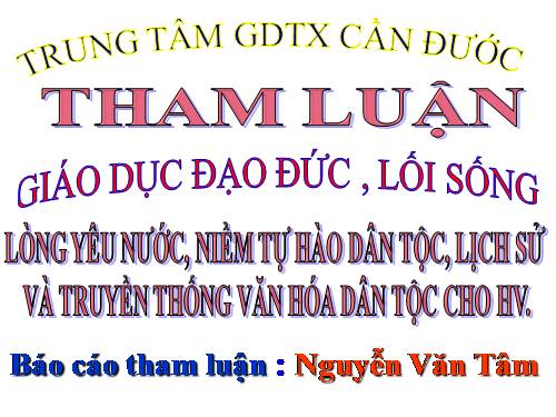 bao cao tham luan