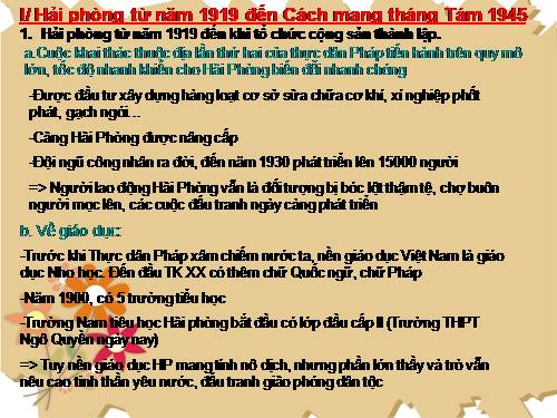 Lịch sử địa phương Hải Phòng