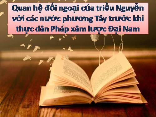 Quan hệ đối ngoại của triều Nguyễn trước khi thực dân Pháp xâm lược Đại Nam