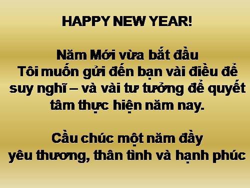 CHÚC MỪNG NĂM MỚI
