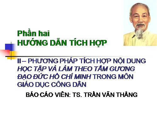 TÍCH HỢP TT ĐĐ HCM