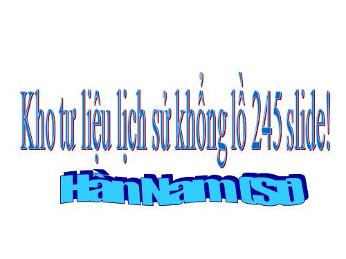 Tư liệu lịch sử
