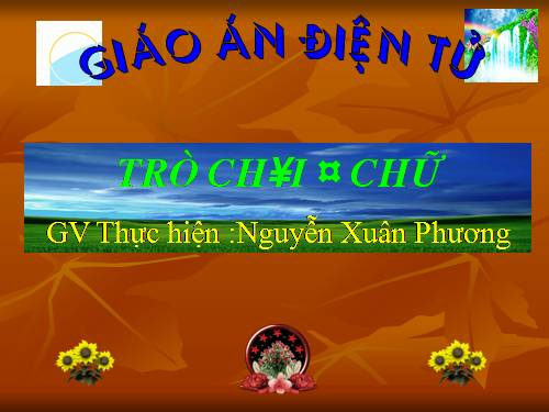 TRÒ CHƠI Ô CHỮ KỲ DIỆU