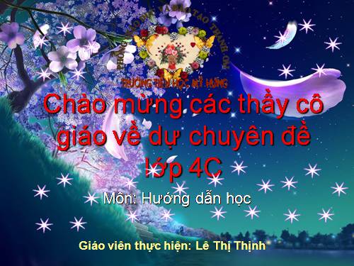 HƯỚNG DẪN HỌC LỚP 4