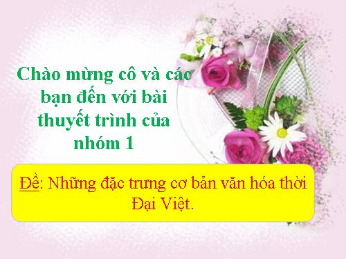 đề tài 1: văn minh đại việt