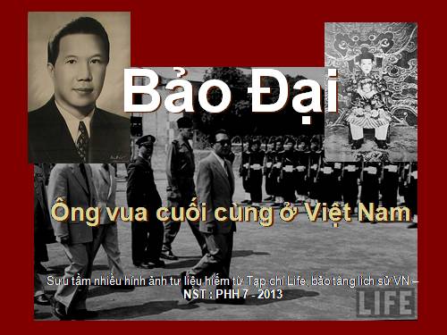 Bảo Đại, vua cuối cùng ở VN