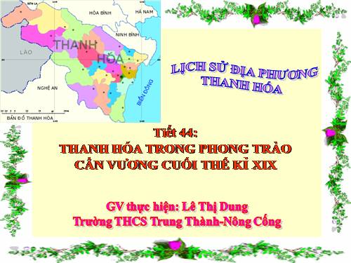 LS ĐỊA PHƯƠNG THANH HÓA