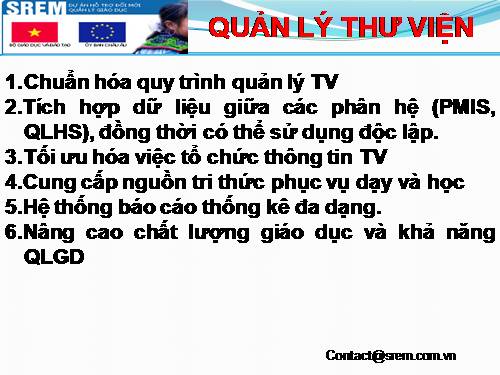 Tổng quan về quản lý thư viện trong VEMIS