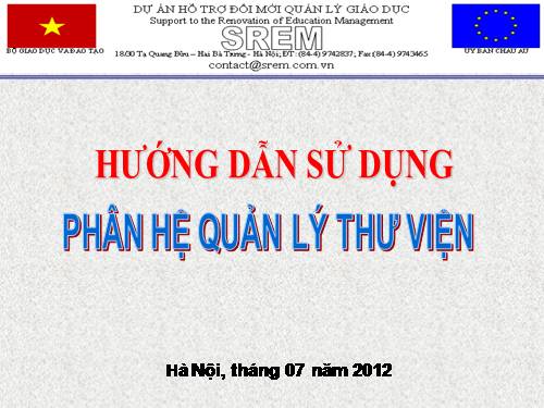 Hướng dẫn sử dụng phân hệ quản lý thư viện trong V.EMIS