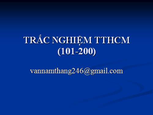 trac nghiem TTHCM phan 2