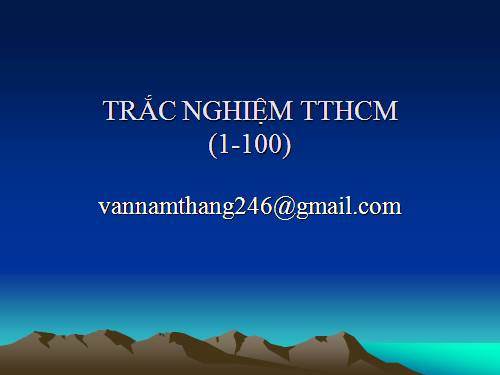 trac nghiem TTHCM