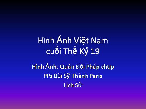 Hình ảnh Việt Nam cuối TK19