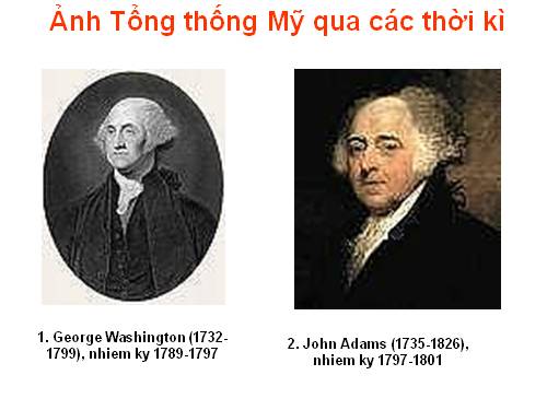 Ảnh Tổng thống Mỹ qua các thời kì