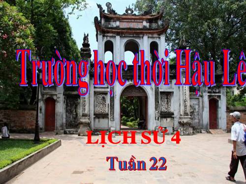 Truong hoc thoi hau le