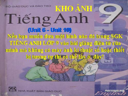 Kho ảnh Tiếng Anh 9 (Rất hữu ích)