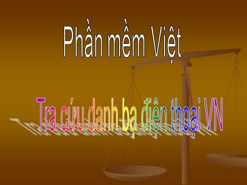 Phần mềm tra cứu danh bạ điện thoại Việt Nam