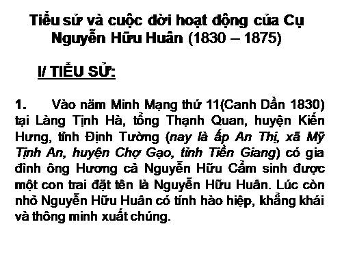 Tieu su Thu Khoa Huan