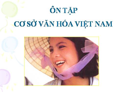 Giáo trình Cơ sở văn hóa Việt Nam