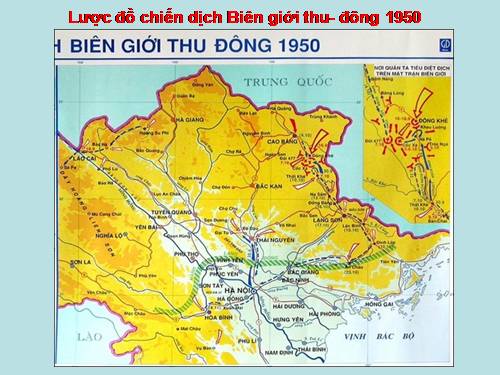 Lược đồ chiến dịch Biên giới thu- đông 1950