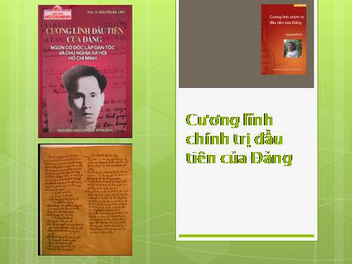 Cương lĩnh đầu tiên của Đảng