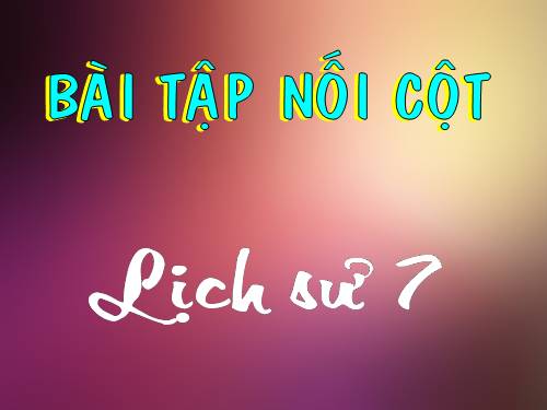 LS7 - Bai tap Nôi côt - Điên khuyêt