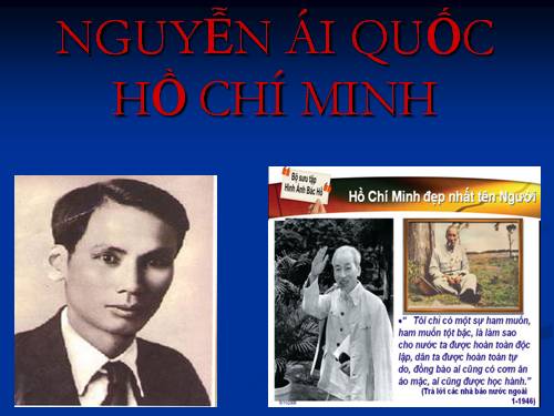 Nguyễn Ái Quốc _ Hồ Chí Minh