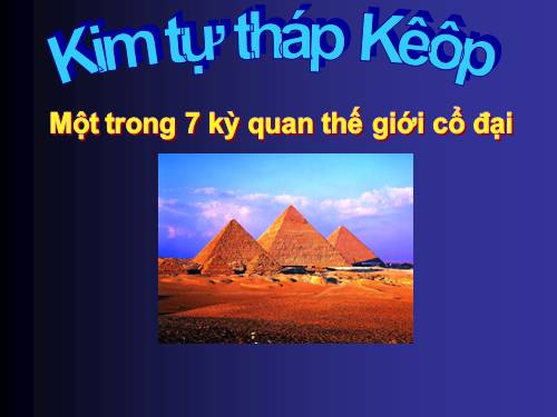 Kim tự thap Keop - Ai cập