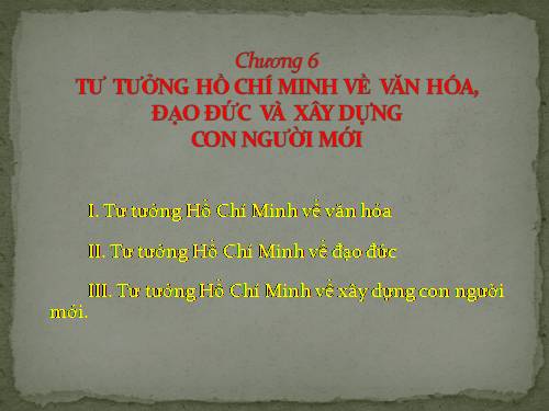 tu tuong ho chi minh