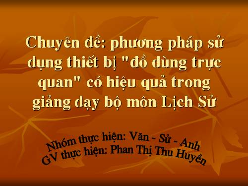 Chuyên đề Văn Sử