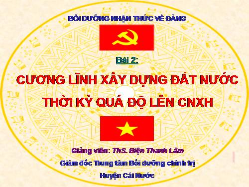 Bài 2 Cương lĩnh chính trị